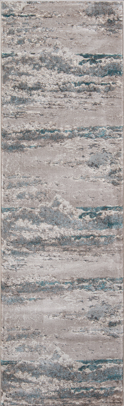 Momeni Monterey  Teal  Contemporary