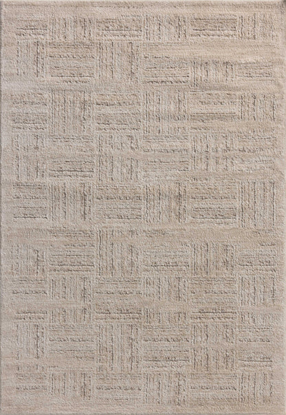 Amber Lewis x Loloi Monty   Ivory Taupe Contemporary