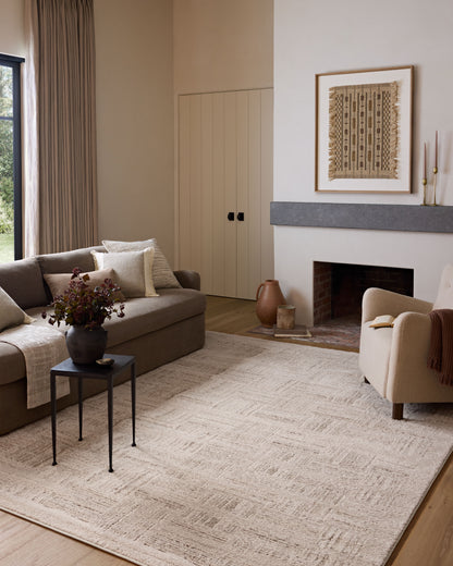 Amber Lewis x Loloi Monty   Ivory Taupe Contemporary