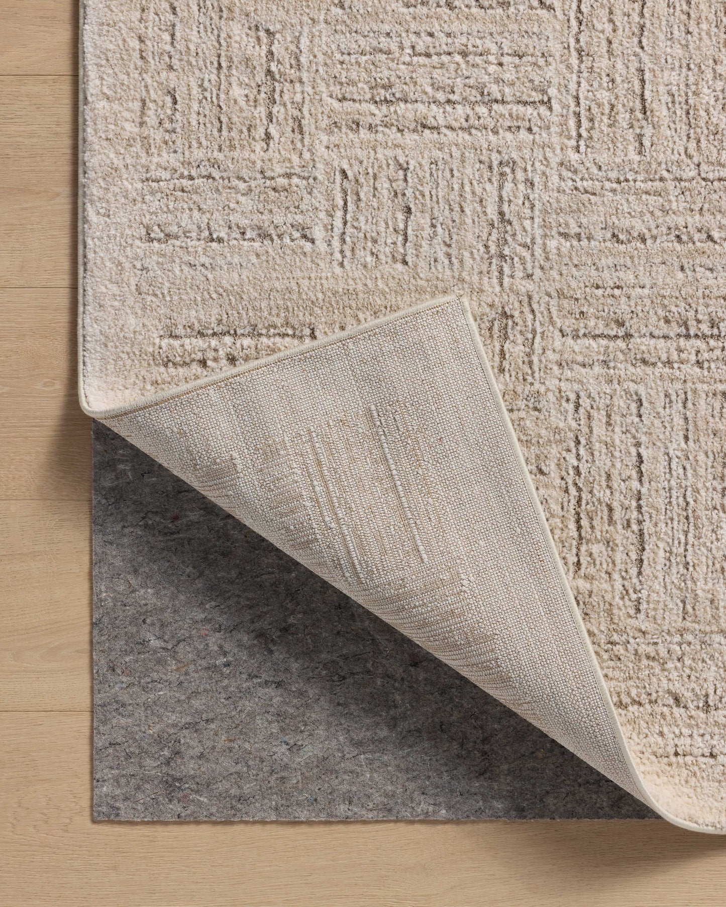 Amber Lewis x Loloi Monty   Ivory Taupe Contemporary