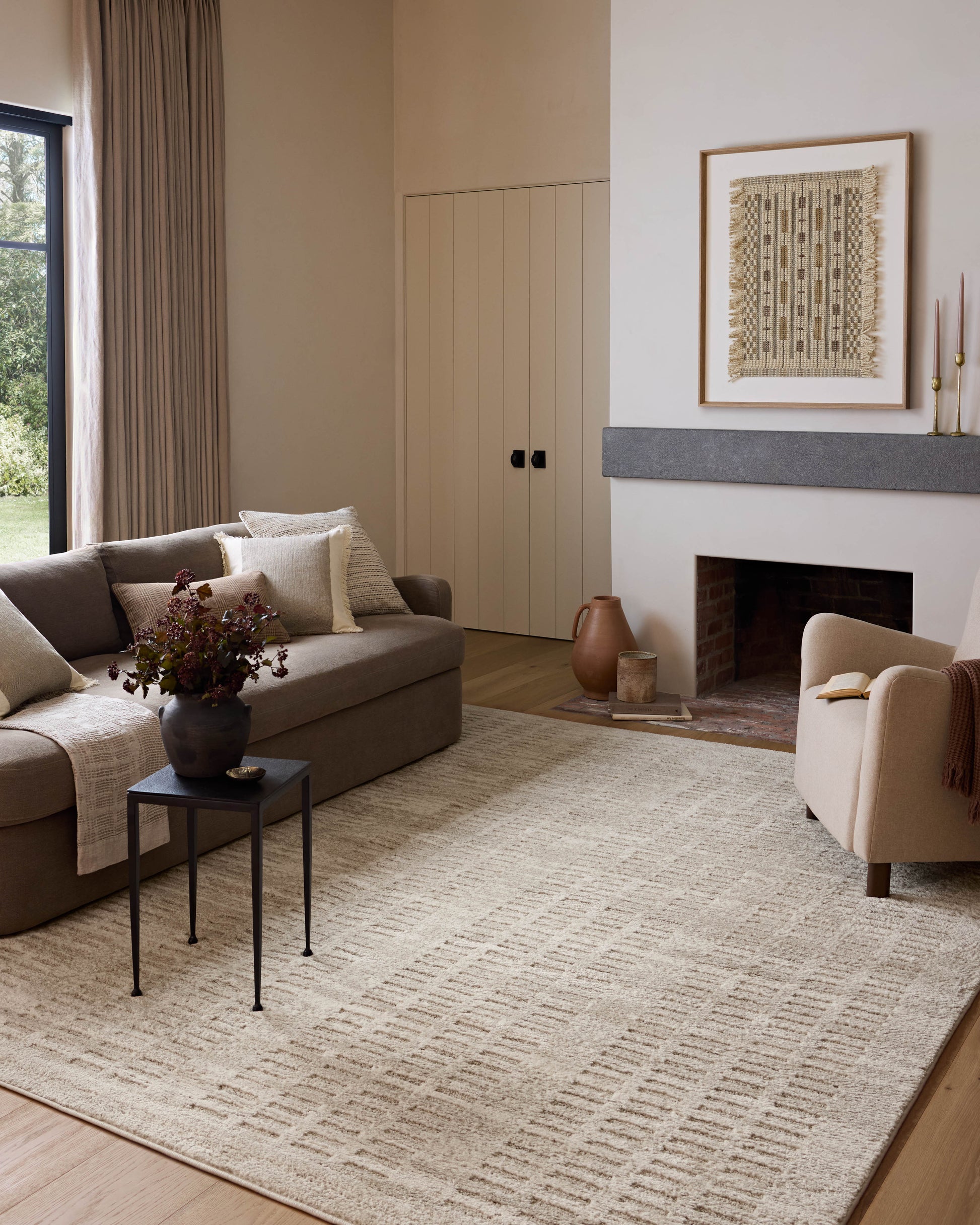 Amber Lewis x Loloi Monty   Ivory Beige Contemporary