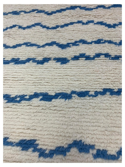 Artisan Margot Ivory Aqua Transitional Knotted Rug - Rugs - Artisan - Atlanta Designer Rugs