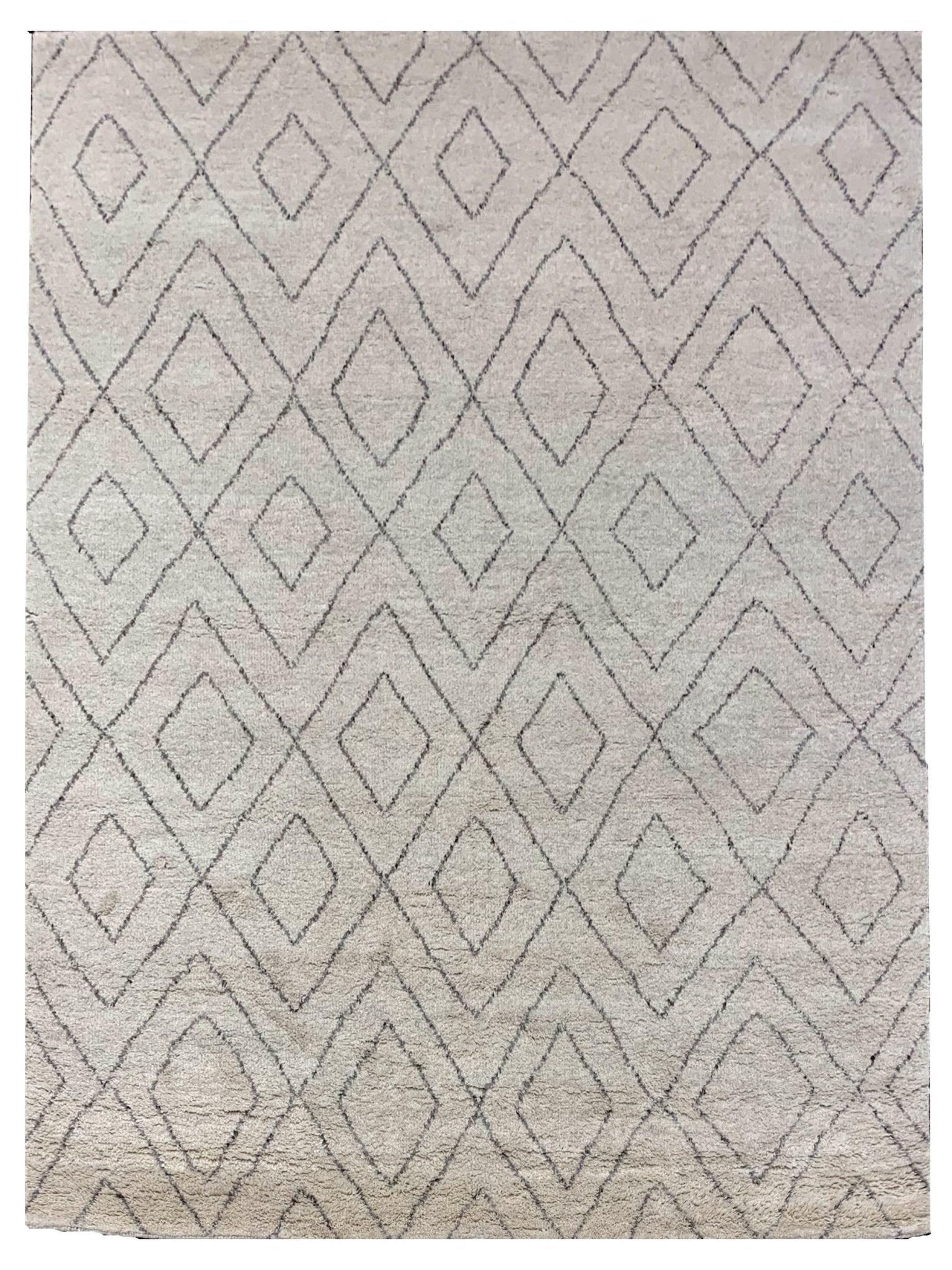 Transitional Knotted Rug with Moroccan Design – Atlanta Designer Rugs