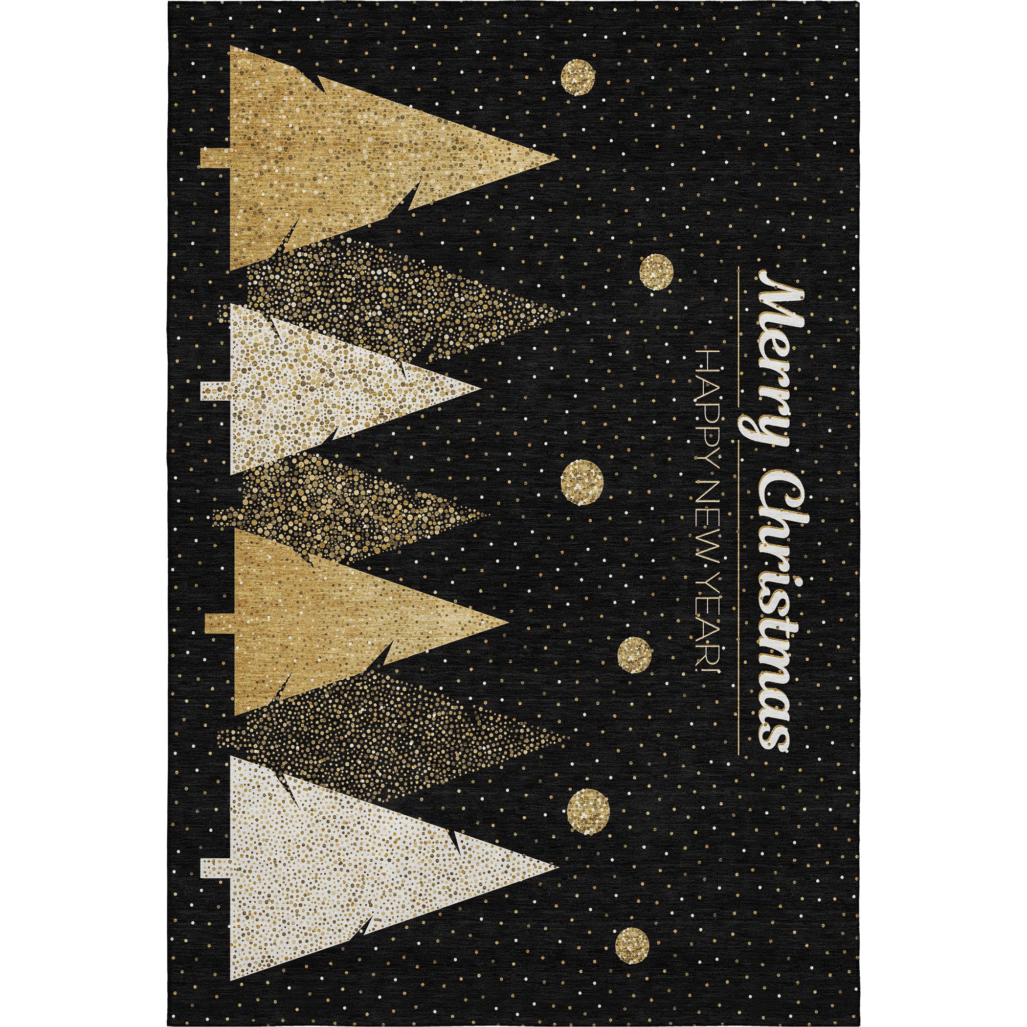 Dynamic Rugs Merry Rug Dalyn Rugs Merry & Bright MY11 Black Holiday Machine Made Rug – Atlanta ...