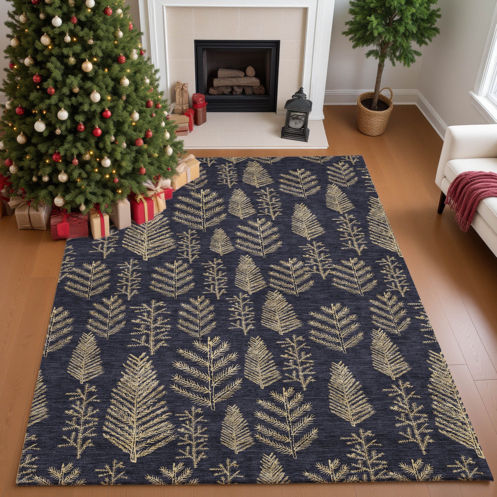 Dalyn Rugs Merry & Bright  Black  Holiday