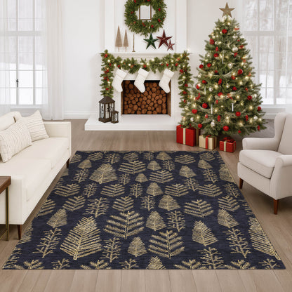 Dalyn Rugs Merry & Bright  Black  Holiday
