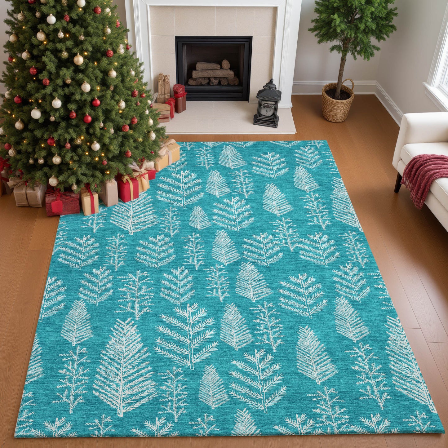Dalyn Rugs Merry & Bright  Teal  Holiday