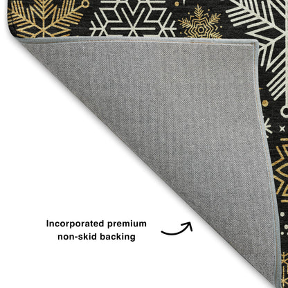 Dalyn Rugs Merry & Bright  Black  Holiday