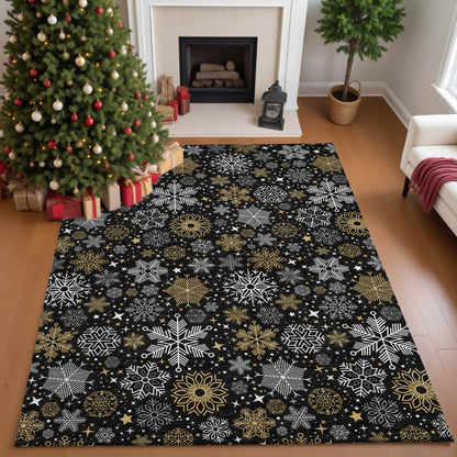 Dalyn Rugs Merry & Bright  Black  Holiday