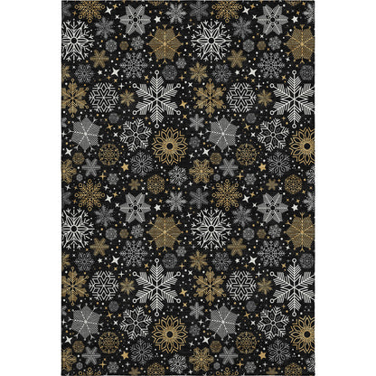 Dalyn Rugs Merry & Bright  Black  Holiday