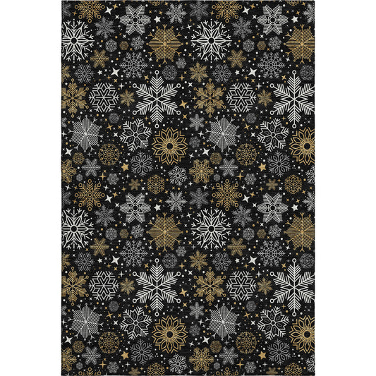 Dalyn Rugs Merry & Bright  Black  Holiday