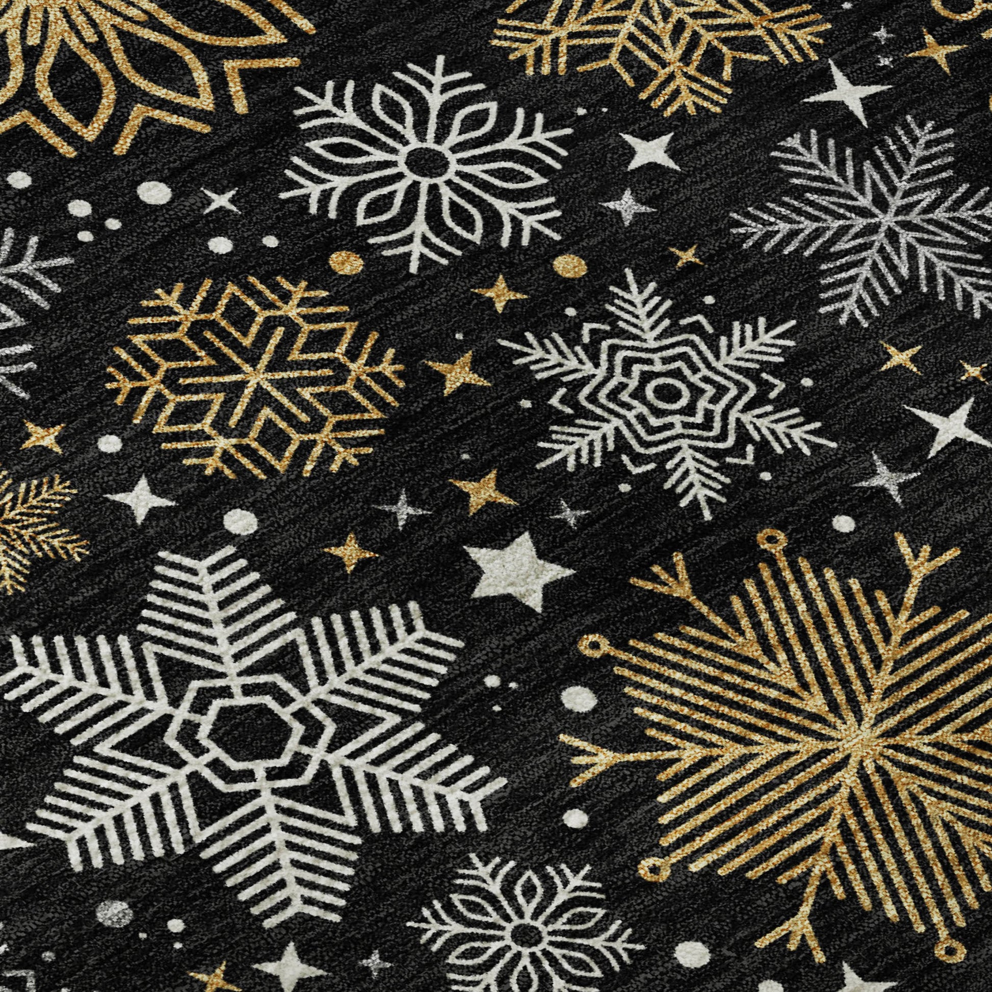 Dalyn Rugs Merry & Bright  Black  Holiday