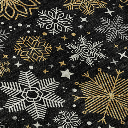 Dalyn Rugs Merry & Bright  Black  Holiday