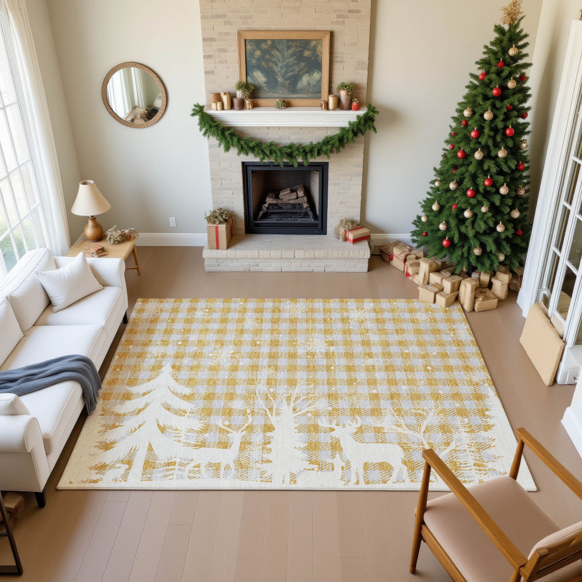 Dalyn Rugs Merry & Bright  Gold  Holiday