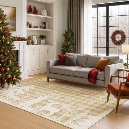 Dalyn Rugs Merry & Bright  Gold  Holiday