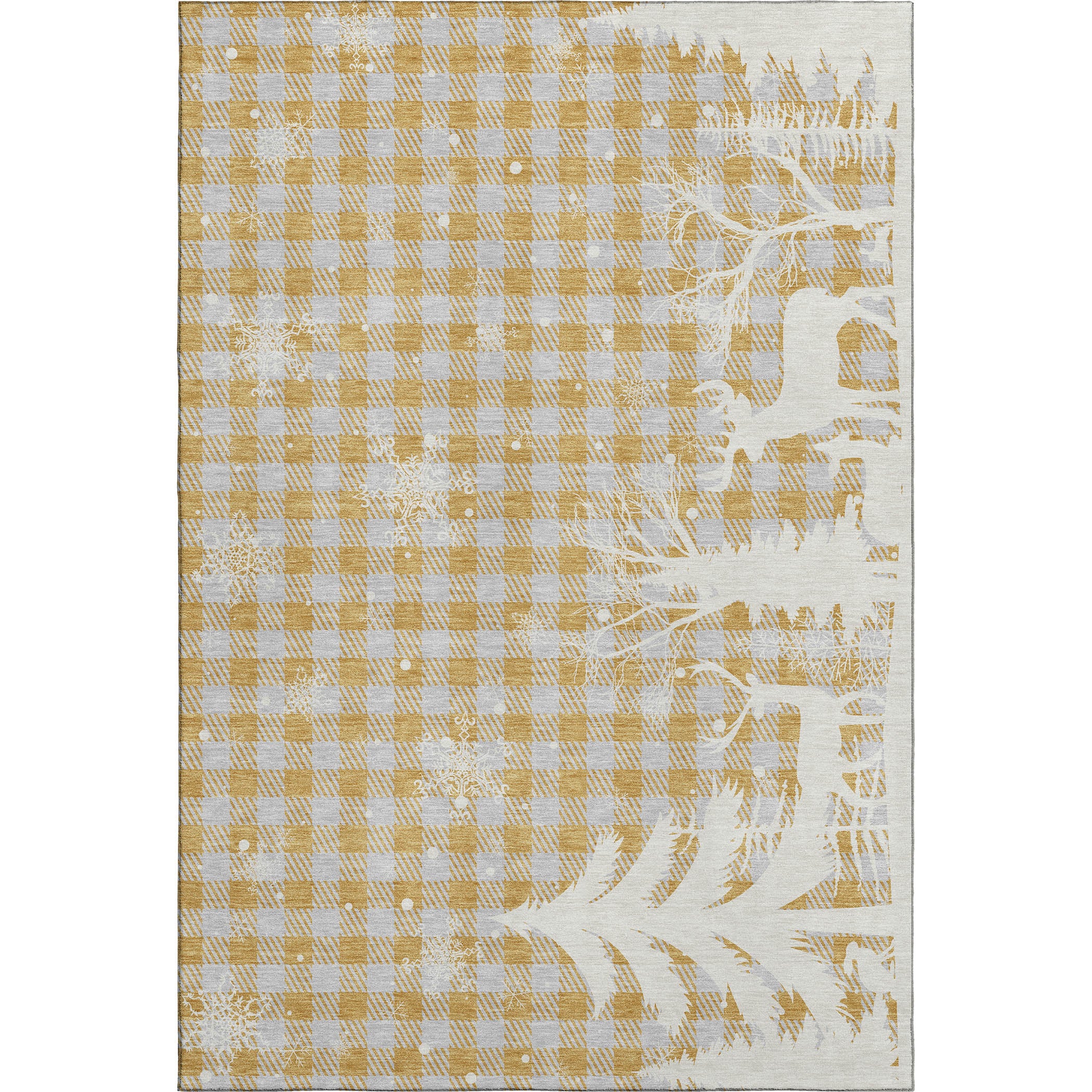 Dynamic Rugs Merry Rug Dalyn Rugs Merry & Bright MY26 Gold Holiday Machine Made Rug – Atlanta ...