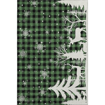 Dalyn Rugs Merry & Bright  Green  Holiday