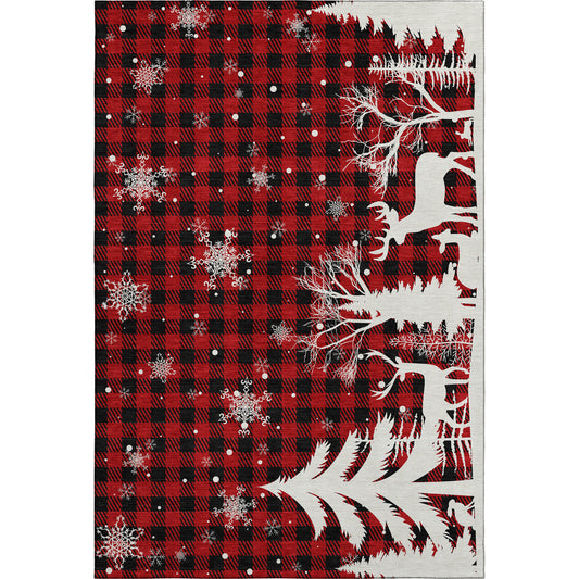 Dalyn Rugs Merry & Bright  Red  Holiday