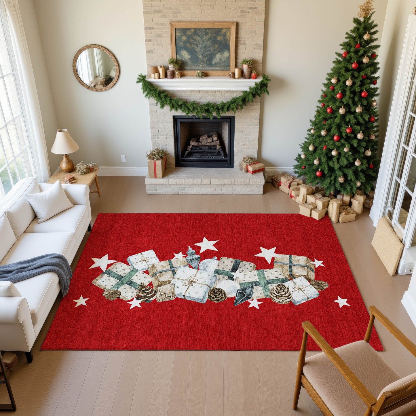 Dalyn Rugs Merry & Bright  Red  Holiday