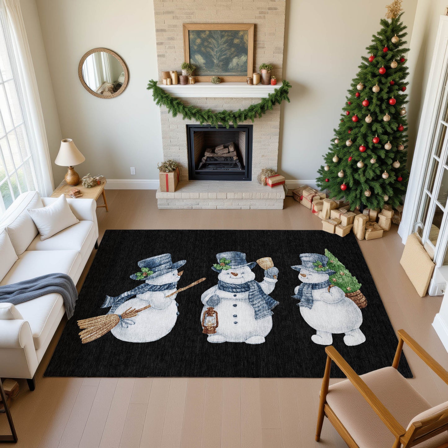 Dalyn Rugs Merry & Bright  Black  Holiday
