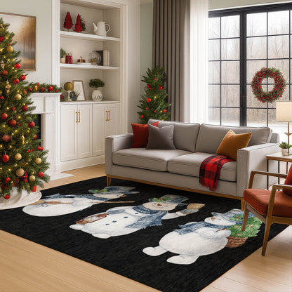 Dalyn Rugs Merry & Bright  Black  Holiday