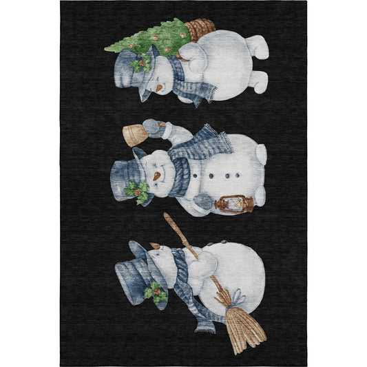 Dalyn Rugs Merry & Bright  Black  Holiday