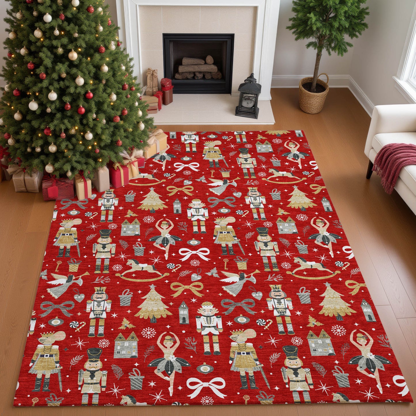 Dalyn Rugs Merry & Bright  Red  Holiday