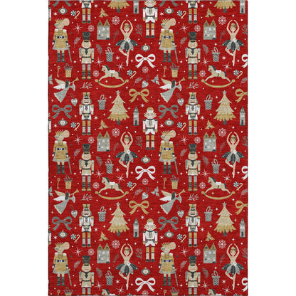 Dalyn Rugs Merry & Bright  Red  Holiday