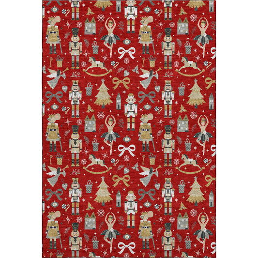 Dalyn Rugs Merry & Bright  Red  Holiday