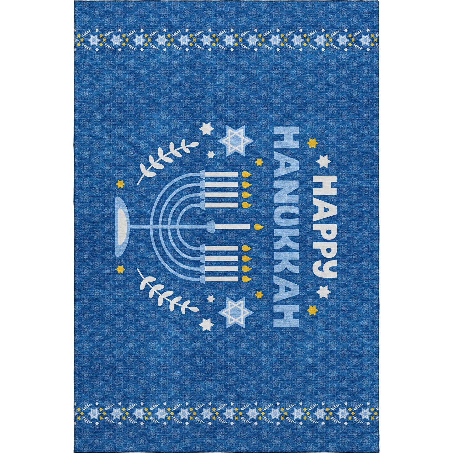 Dalyn Rugs Merry & Bright  Blue  Hanukkah