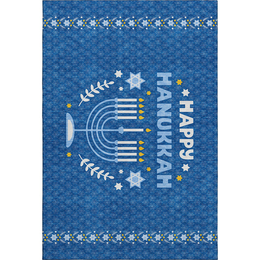 Dalyn Rugs Merry & Bright  Blue  Hanukkah