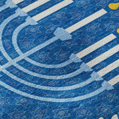 Dalyn Rugs Merry & Bright  Blue  Hanukkah