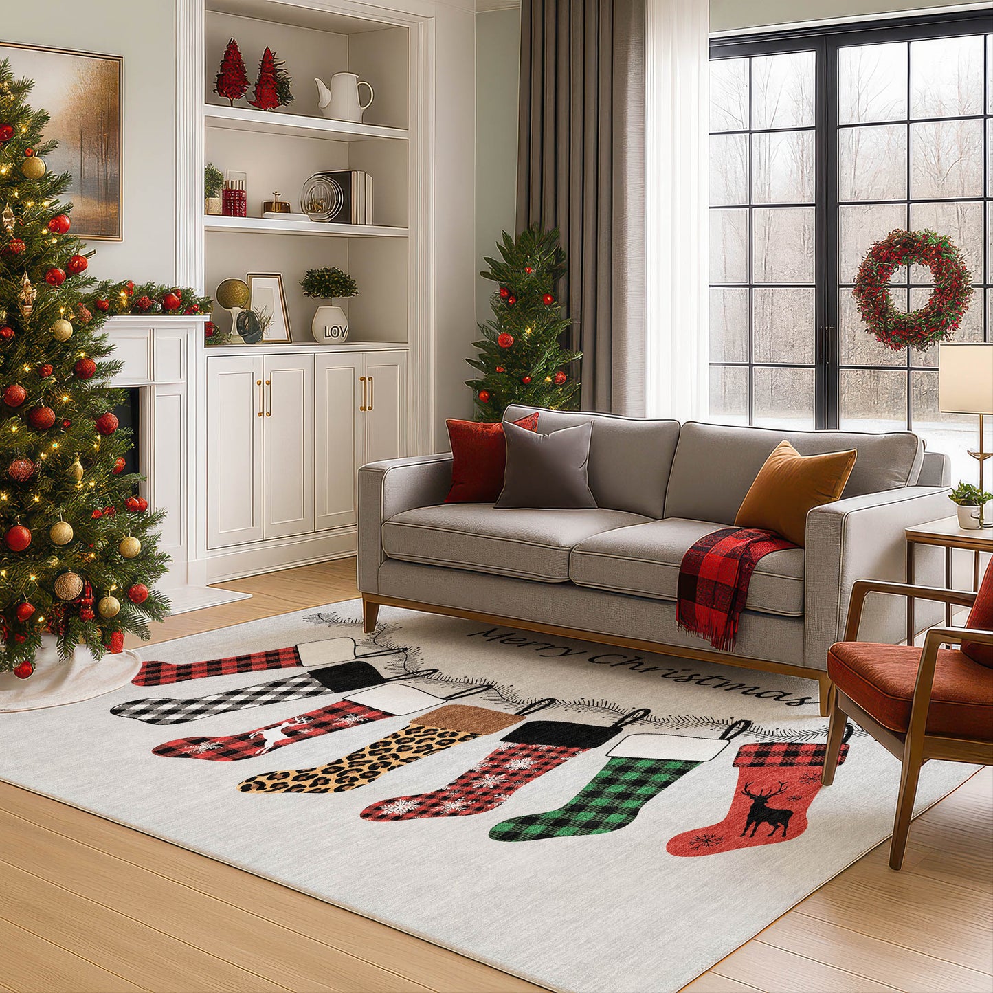Dalyn Rugs Merry & Bright  Silver  Holiday