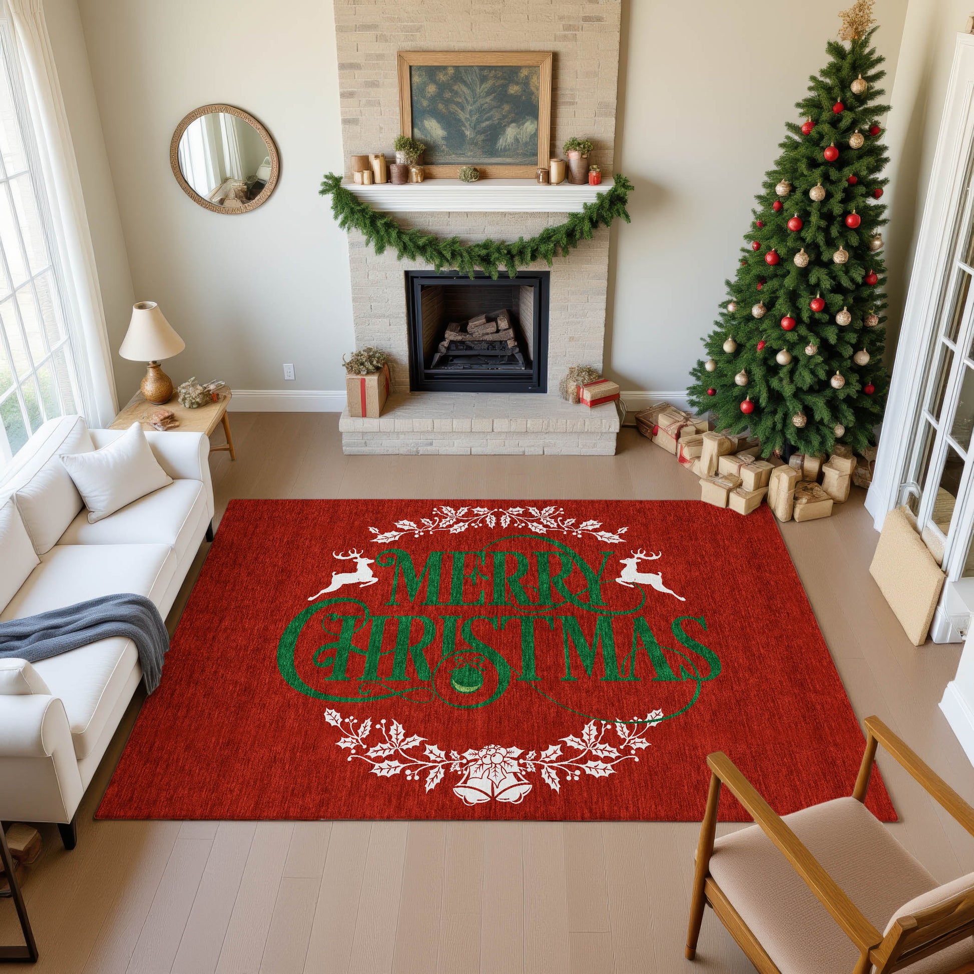 Dalyn Rugs Merry & Bright  Red  Holiday
