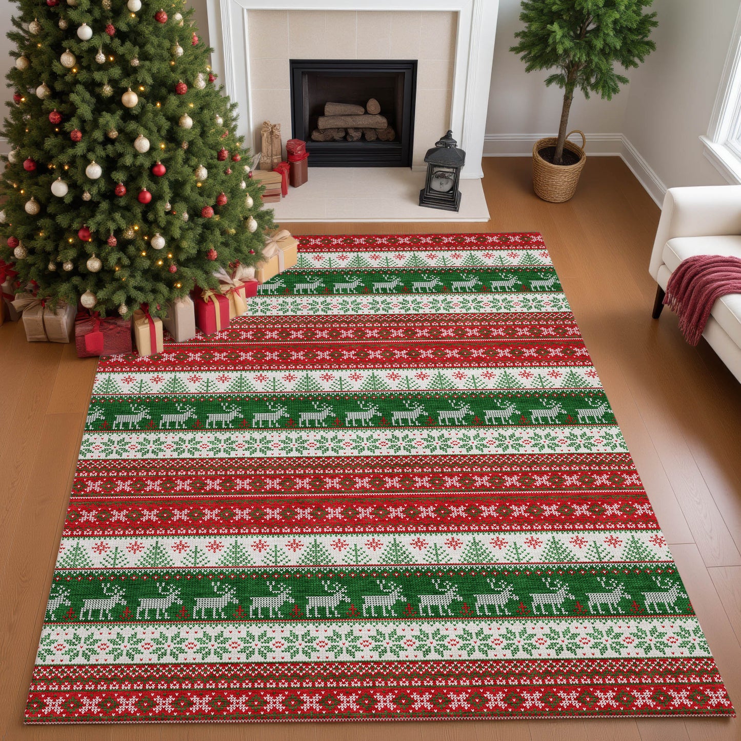 Dalyn Rugs Merry & Bright  Red  Holiday