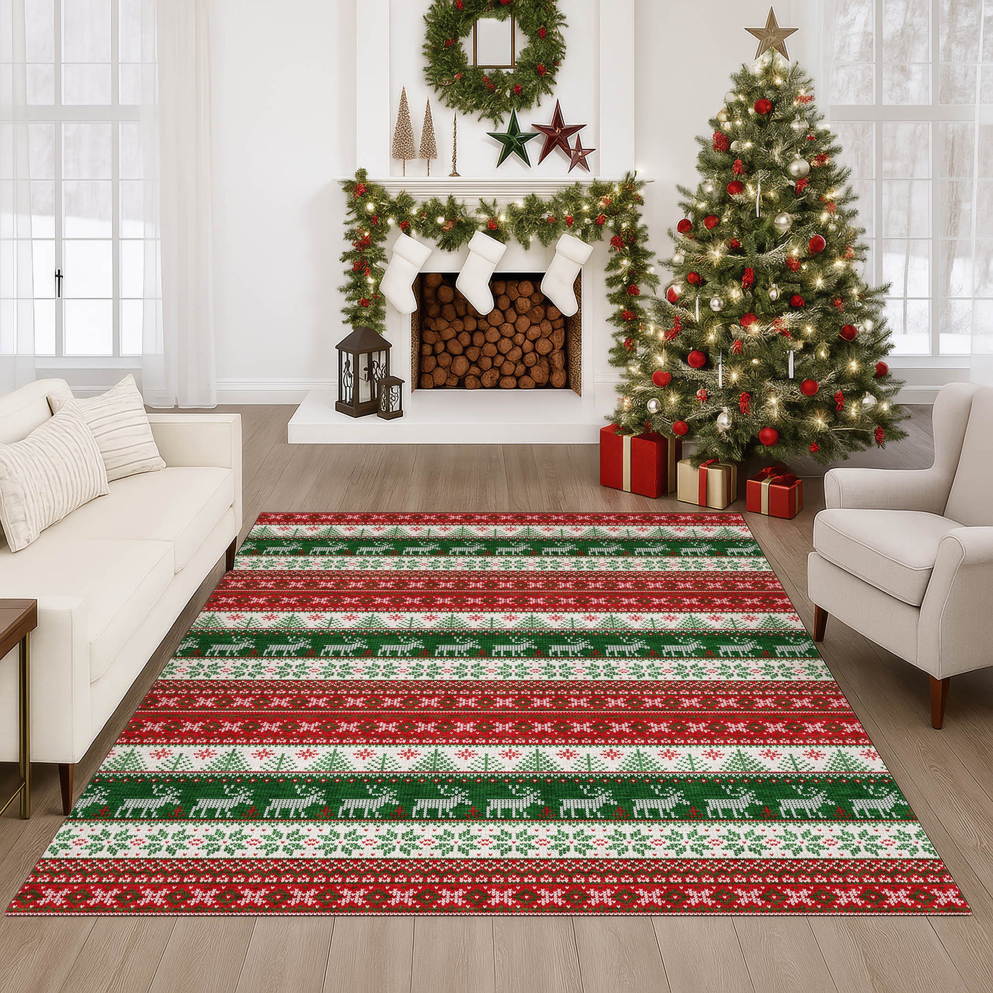Dalyn Rugs Merry & Bright  Red  Holiday