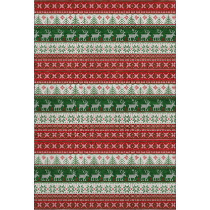 Dalyn Rugs Merry & Bright  Red  Holiday