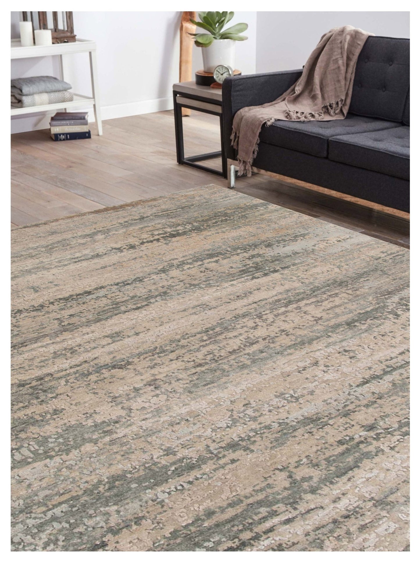 Limited MORWELL MO - 412 STONE BLUE Transitional Knotted Rug - Rugs - Limited - Atlanta Designer Rugs
