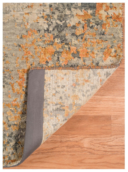 Limited MORWELL MO - 414 ORANGE Transitional Knotted Rug - Rugs - Limited - Atlanta Designer Rugs