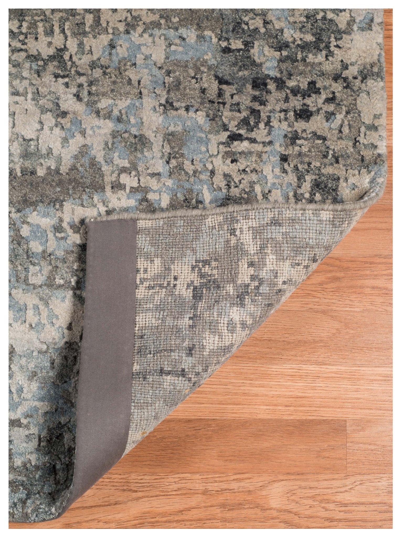 Limited MORWELL MO - 423 Cool Gray Transitional Knotted Rug - Rugs - Limited - Atlanta Designer Rugs