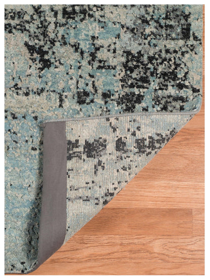 Limited MORWELL MO - 427 GRAYISH BLUE Transitional Knotted Rug - Rugs - Limited - Atlanta Designer Rugs