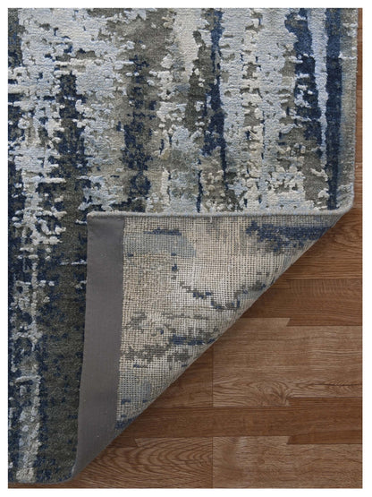 Limited MORWELL MO - 448 BLUE Transitional Knotted Rug - Rugs - Limited - Atlanta Designer Rugs