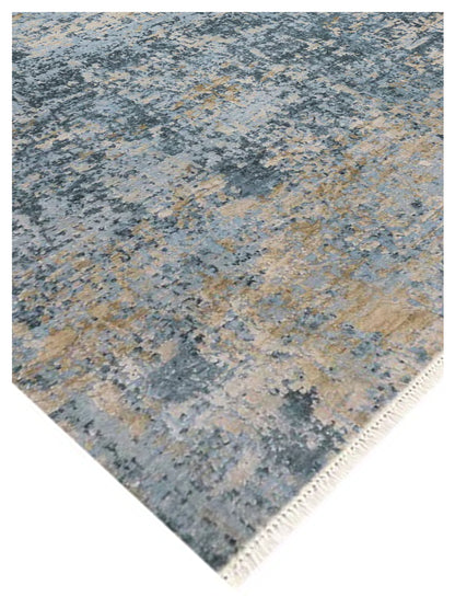 Limited MORWELL MO-424 Aqua Transitional Knotted Rugs