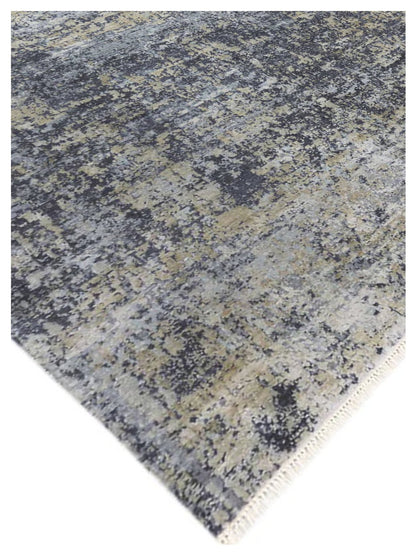 Limited MORWELL MO - 426 Gray Gold Transitional Knotted Rug - Rugs - Limited - Atlanta Designer Rugs