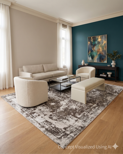 Artisan Mary Beige Brown Contemporary Knotted Rugs for Livingroom