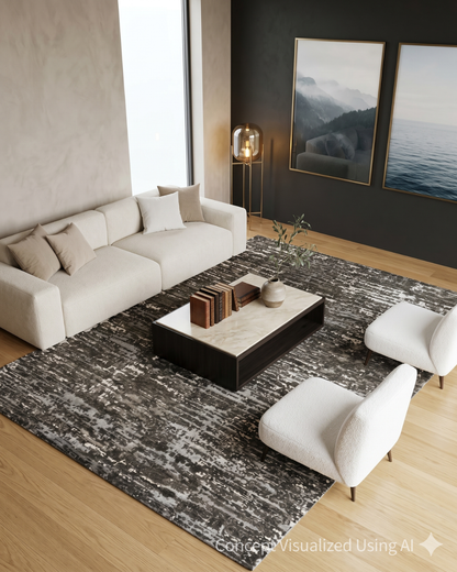 Artisan Mary MN-424 Brown Contemporary Knotted Rugs for Livingroom
