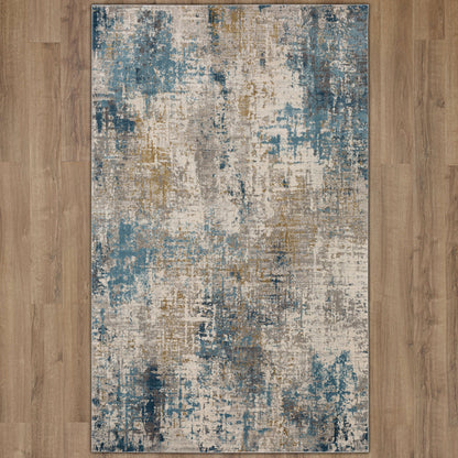 Karastan Tryst  Blue  Modern/Contemporary
