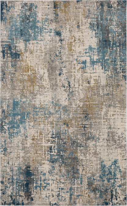 Karastan Tryst  Blue  Modern/Contemporary