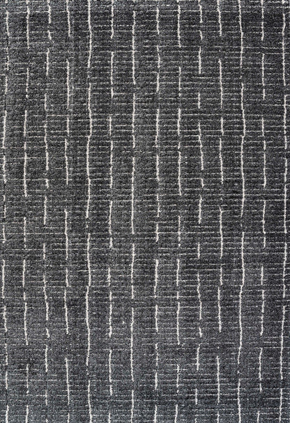 Dynamic Rugs Masai 14002 Black White Modern Machine-Made Rug