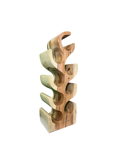 Eclectic Home Accent Meh Wine Rack Med Clear Buff Decor Furniture Rug - Accent - Eclectic Home - Atlanta Designer Rugs